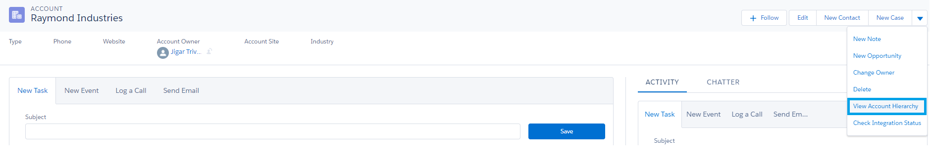 View Account Relationships Using Account Hierarchy