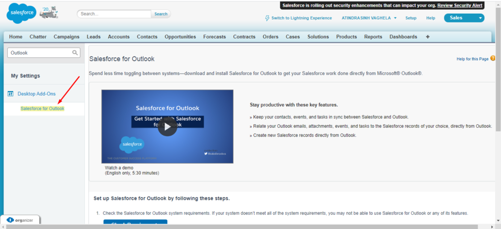 How Do I Link Outlook To Salesforce Einstein Hub SalesForce Guide