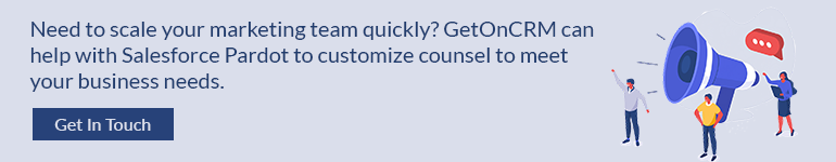 GetOnCRM can help with Salesforce Pardot to customize counsel to meet your business needs