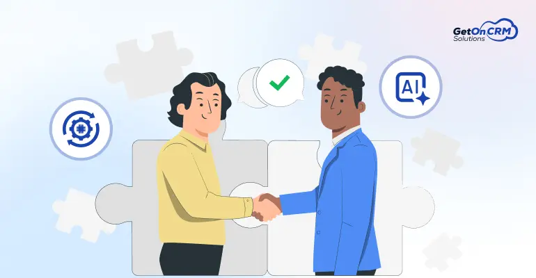 Building Stronger Customer Relationships with AI and Automation -Blog Banner GetOnCRM