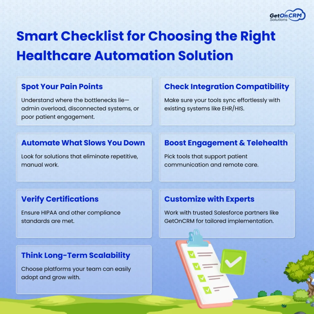 Smart Checklist for Choosing the Right Healthcare Automation Solution