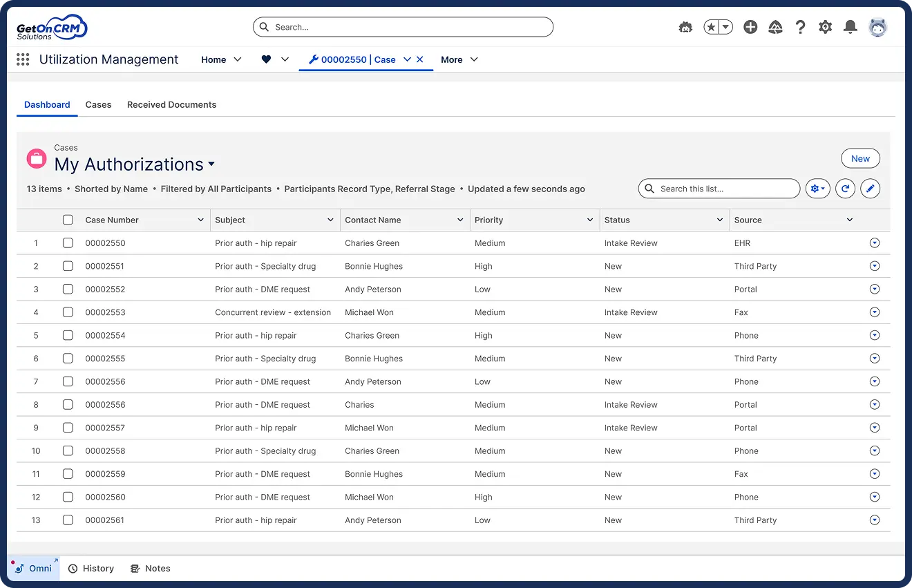 Utilization Management - My Authorizations